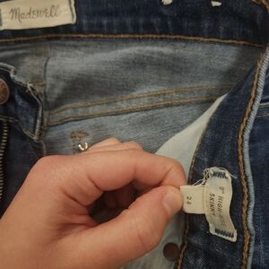 Madewell Blue Denim Skinny Jeans